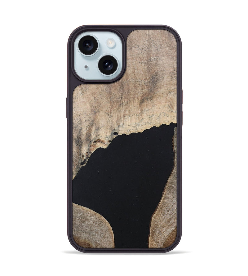 iPhone 15 Wood+Resin Phone Case - Adrianna (Mosaic, 682725)