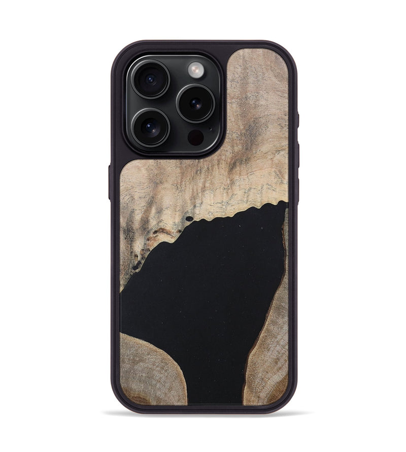 iPhone 15 Pro Wood+Resin Phone Case - Adrianna (Mosaic, 682725)