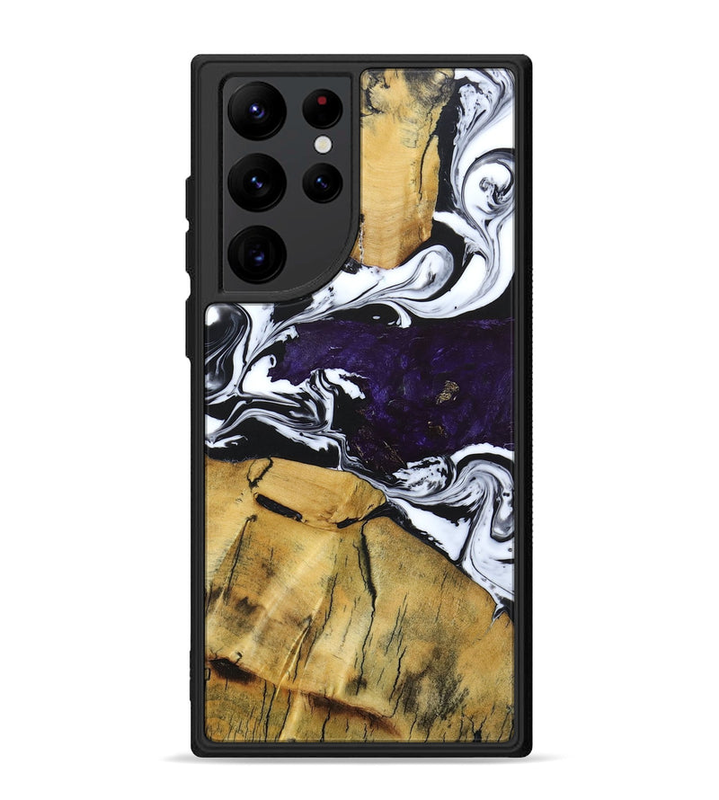 Galaxy S22 Ultra Wood+Resin Phone Case - Ashanti (Mosaic, 682852)