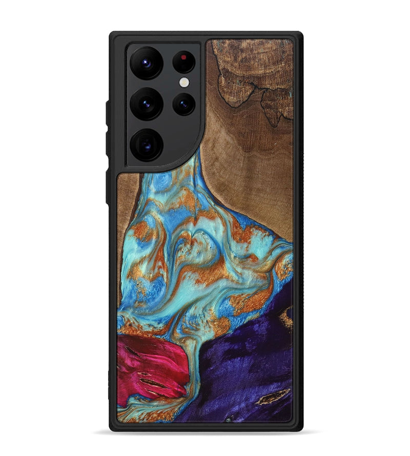 Galaxy S22 Ultra Wood+Resin Phone Case - Kirk (Mosaic, 682863)
