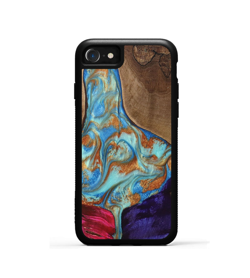iPhone SE Wood+Resin Phone Case - Kirk (Mosaic, 682863)