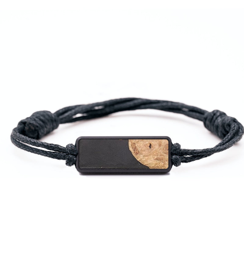 Classic Wood+Resin Bracelet - Scarlet (Pure Black, 683375)
