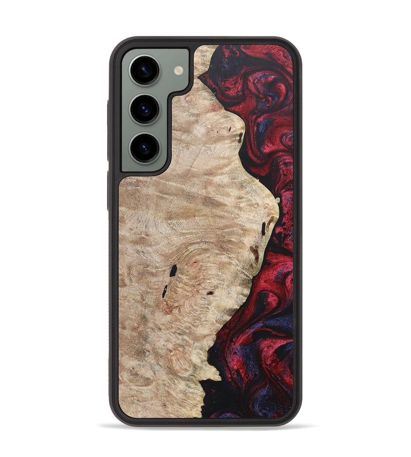 Galaxy S23 Plus Wood+Resin Phone Case - Barbara (Red, 684099)
