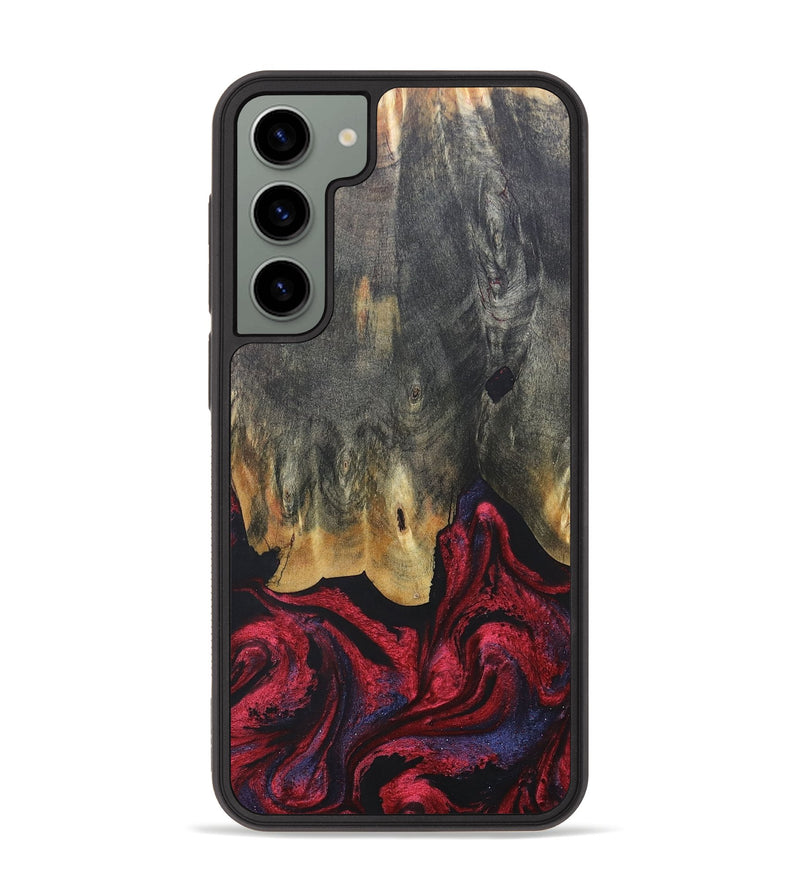 Galaxy S23 Plus Wood+Resin Phone Case - Joaquin (Red, 684102)