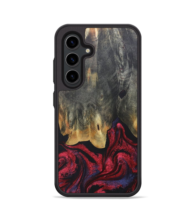 Galaxy S24 Wood+Resin Phone Case - Joaquin (Red, 684102)