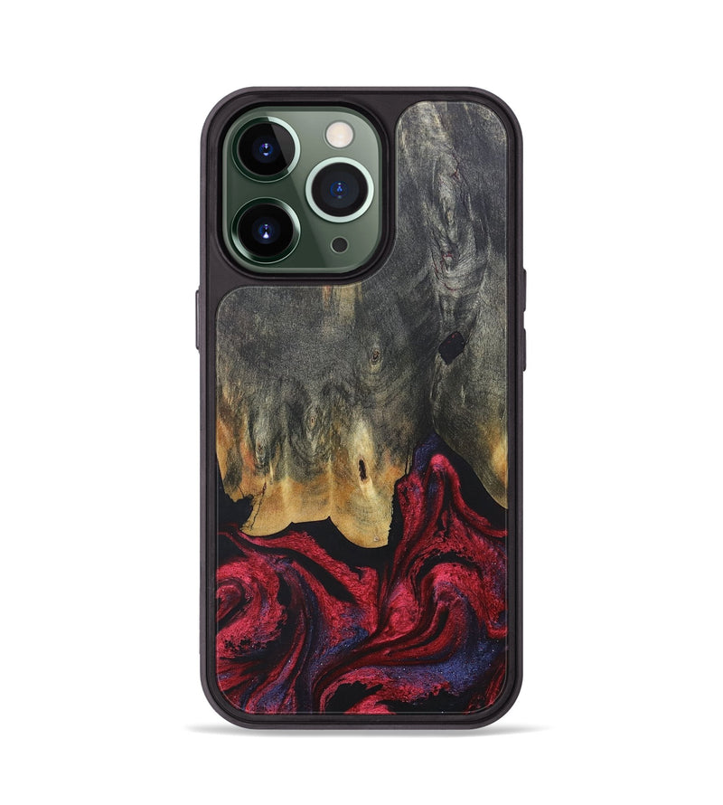 iPhone 13 Pro Wood+Resin Phone Case - Joaquin (Red, 684102)