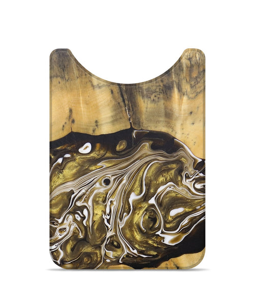 Live Edge Wood+Resin Wallet - Derek (Black & White, 684358)