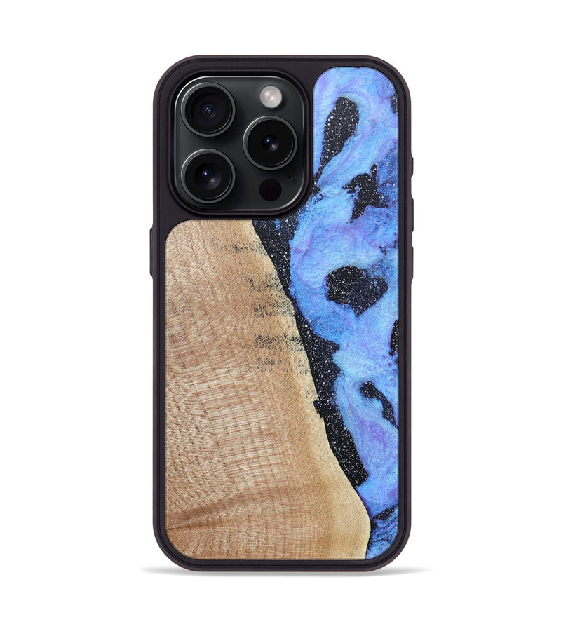 iPhone 15 Pro Wood+Resin Phone Case - Miles (Cosmos, 685090)
