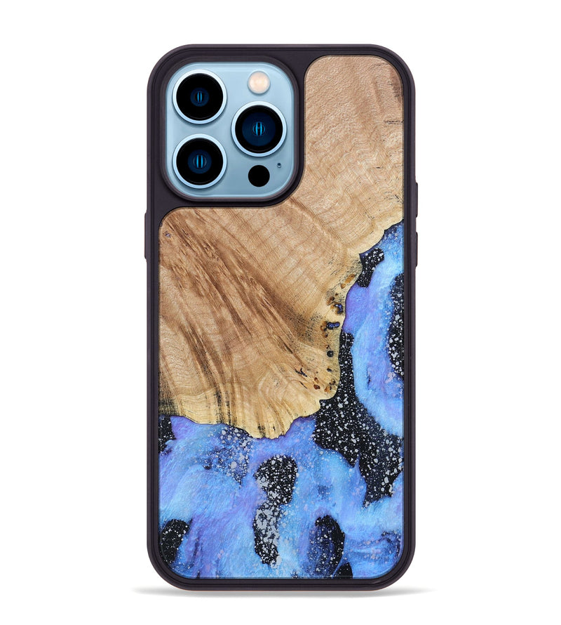 iPhone 14 Pro Max Wood+Resin Phone Case - Don (Cosmos, 685116)