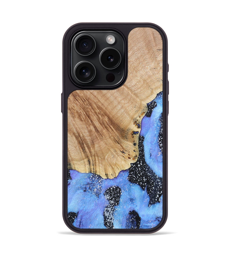 iPhone 15 Pro Wood+Resin Phone Case - Don (Cosmos, 685116)