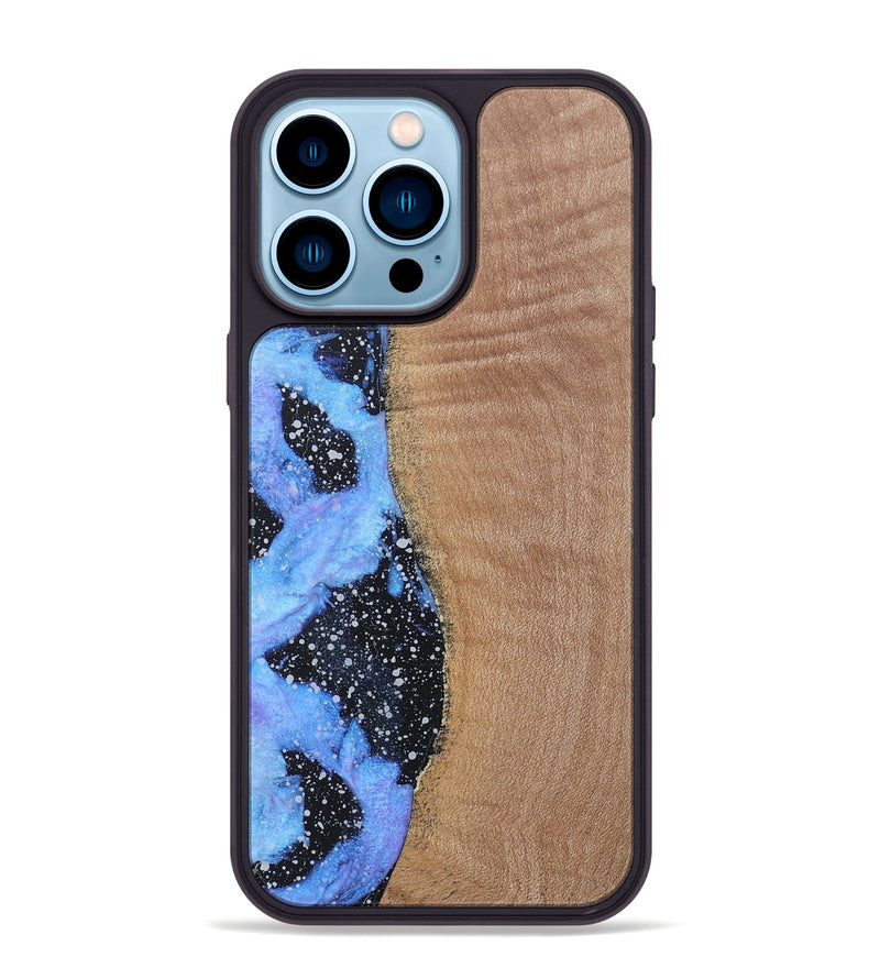 iPhone 14 Pro Max Wood+Resin Phone Case - Ali (Cosmos, 685119)