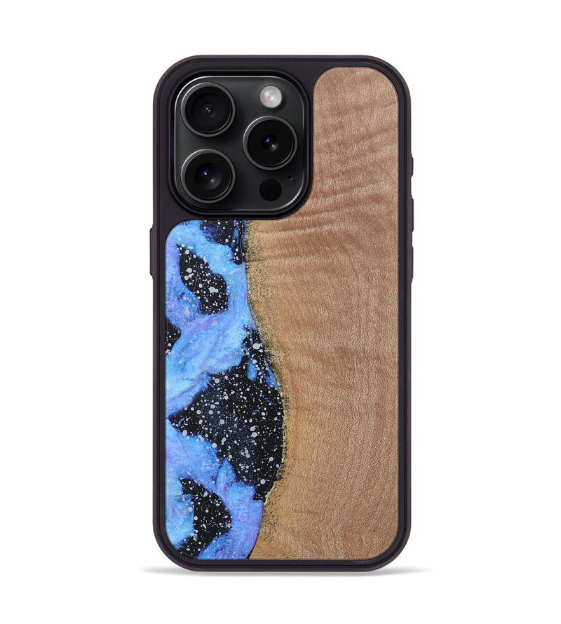 iPhone 15 Pro Wood+Resin Phone Case - Ali (Cosmos, 685119)