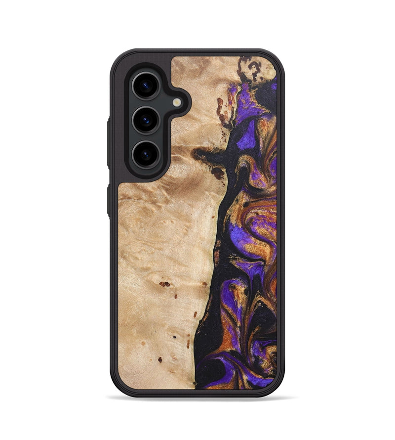 Galaxy S24 Wood+Resin Phone Case - Hector (Purple, 685788)