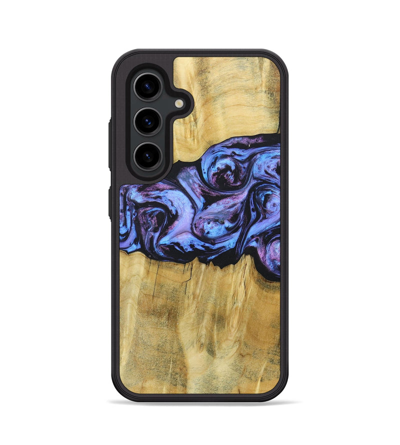 Galaxy S24 Wood+Resin Phone Case - Deandre (Purple, 685899)
