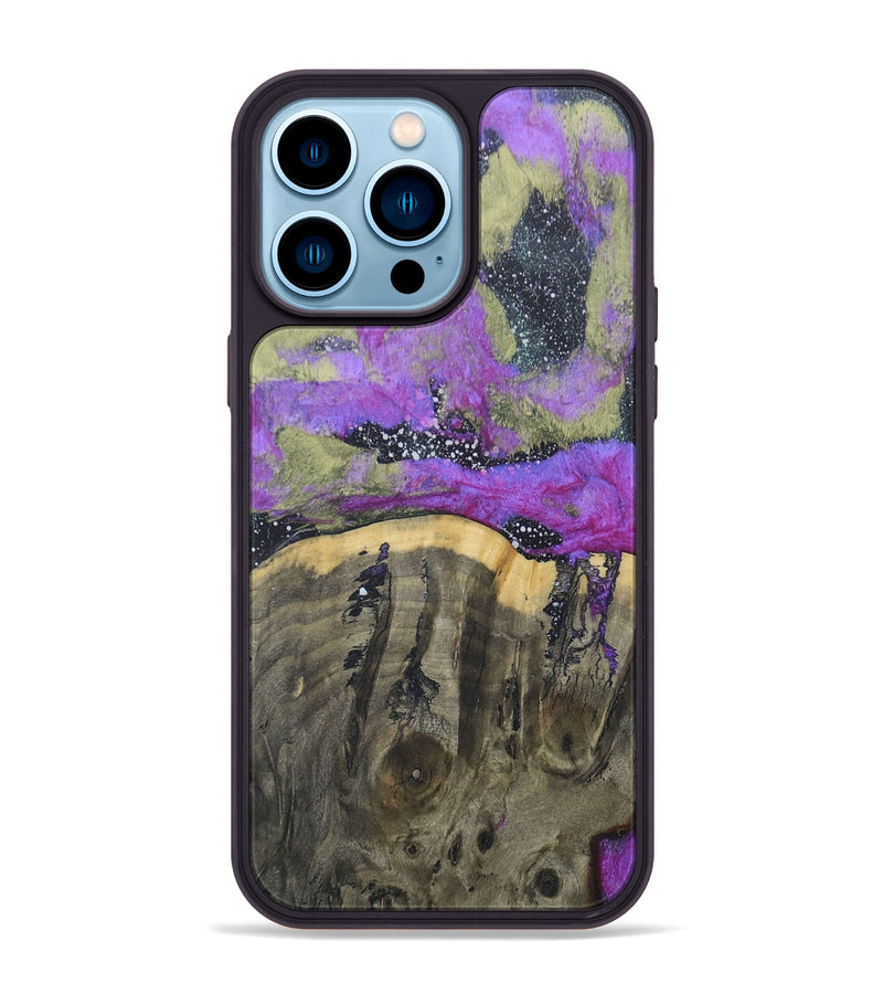 iPhone 14 Pro Max Wood+Resin Phone Case - Jennifer (Cosmos, 685985)