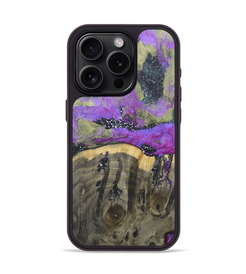 iPhone 15 Pro Wood+Resin Phone Case - Jennifer (Cosmos, 685985)