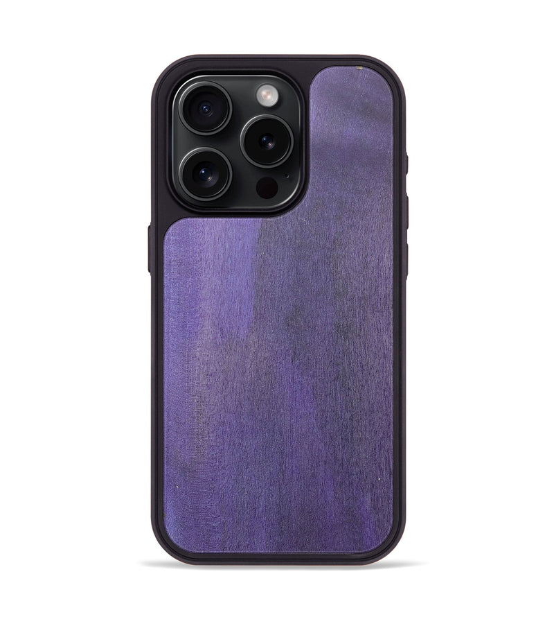iPhone 15 Pro Wood+Resin Phone Case - Virginia (Wood Burl, 686055)