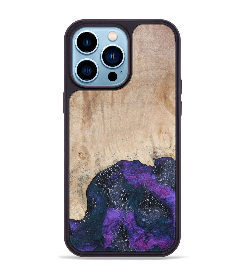 iPhone 14 Pro Max Wood+Resin Phone Case - Penelope (Cosmos, 686064)