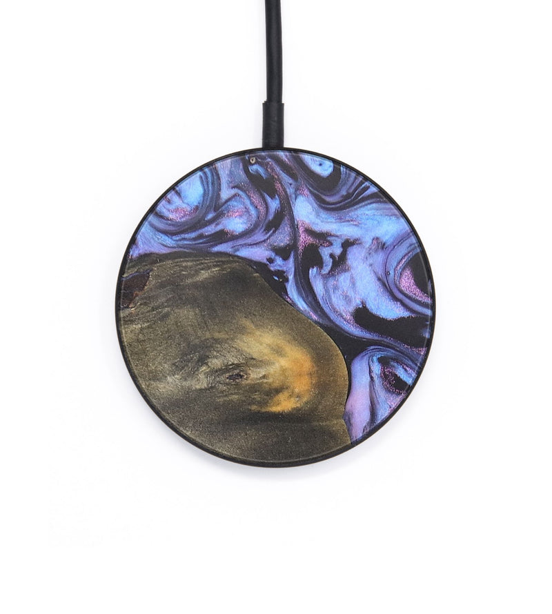 Circle Wood+Resin Wireless Charger - Dixie (Purple, 686137)