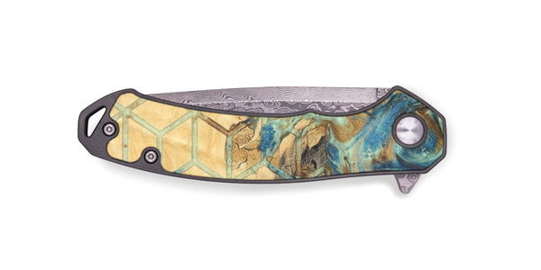 EDC Wood+Resin Pocket Knife - Amie (Pattern, 686169)