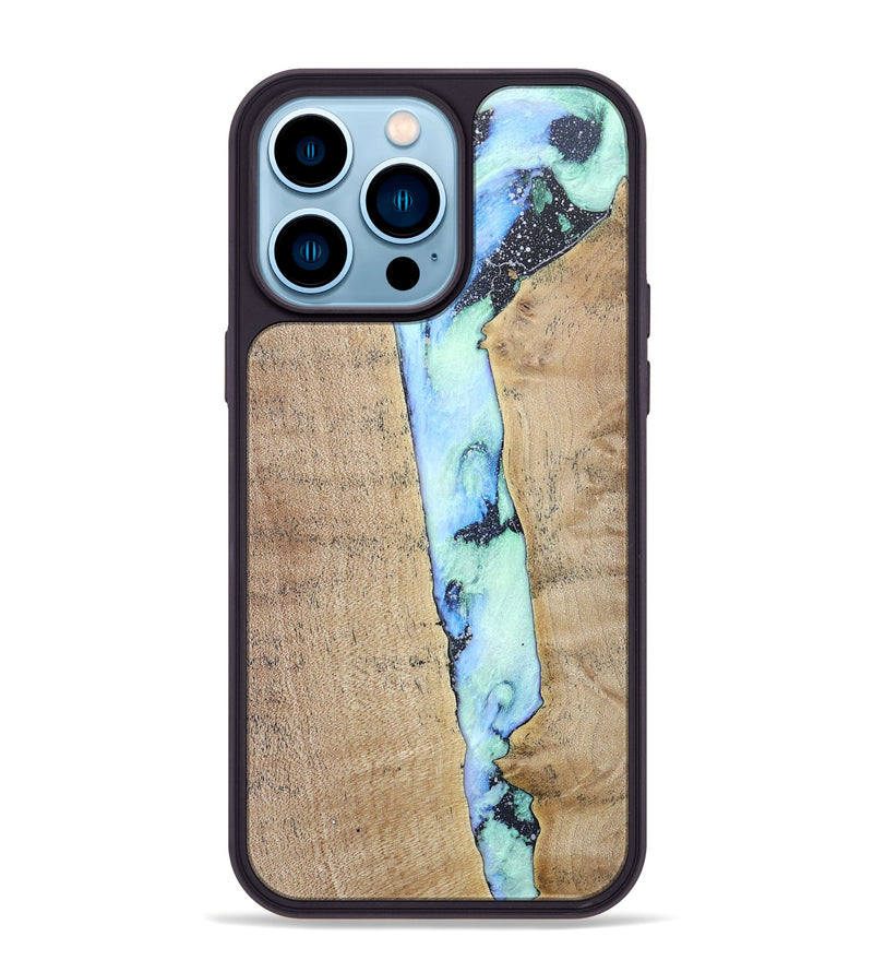 iPhone 14 Pro Max Wood+Resin Phone Case - Jeff (Cosmos, 686611)