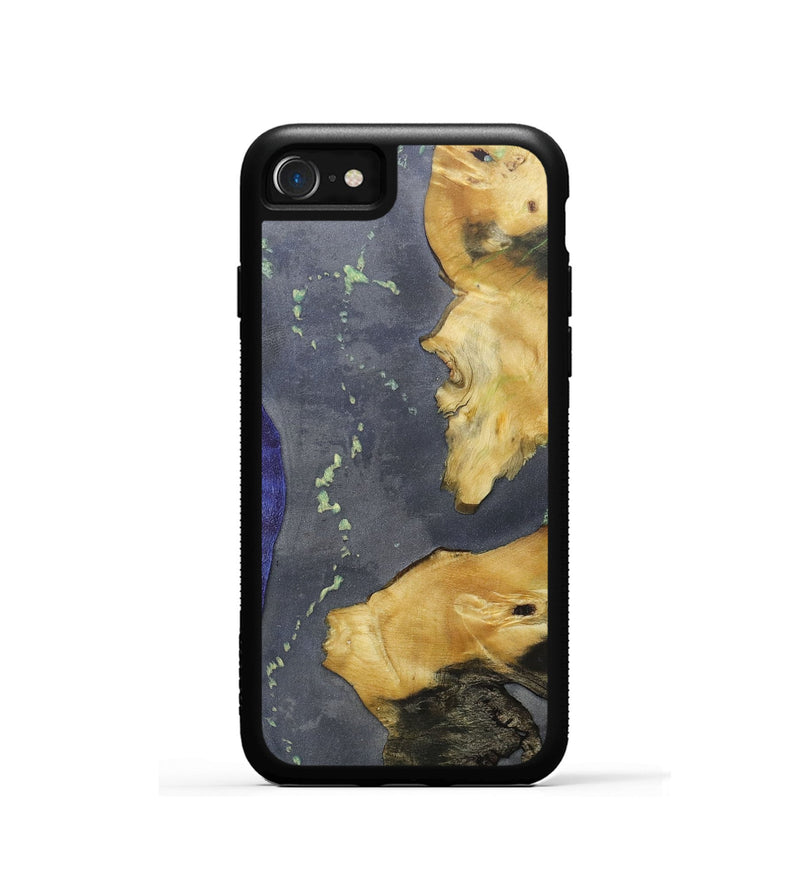 iPhone SE Wood+Resin Phone Case - Marianne (Mosaic, 686869)