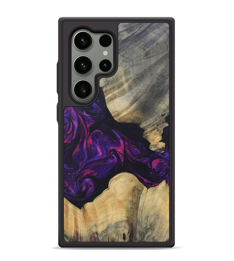 Galaxy S24 Ultra Wood+Resin Phone Case - Ariel (Purple, 687139)