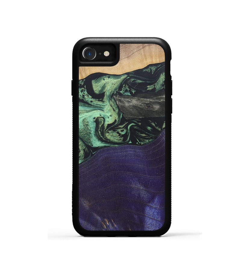 iPhone SE Wood+Resin Phone Case - Walker (Mosaic, 687177)