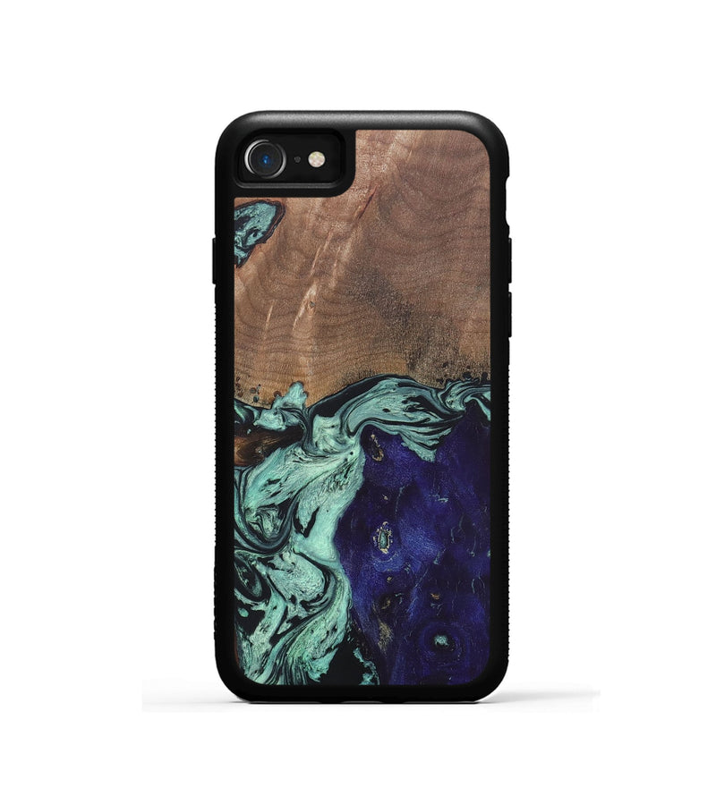 iPhone SE Wood+Resin Phone Case - Pat (Mosaic, 687191)