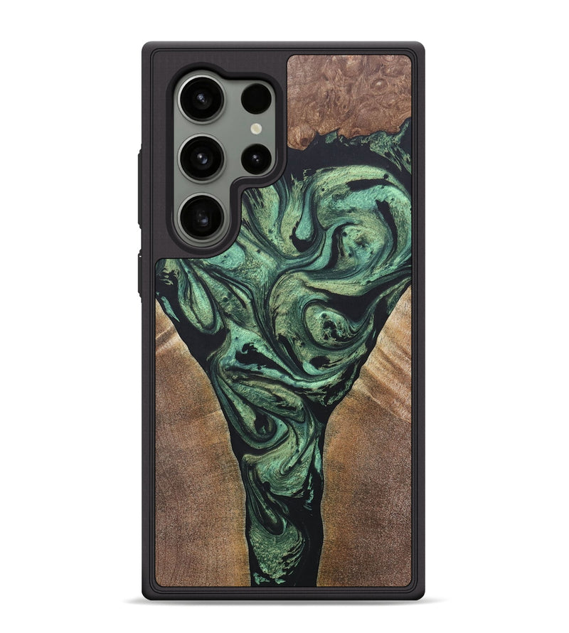 Galaxy S24 Ultra Wood+Resin Phone Case - Leonard (Mosaic, 687195)