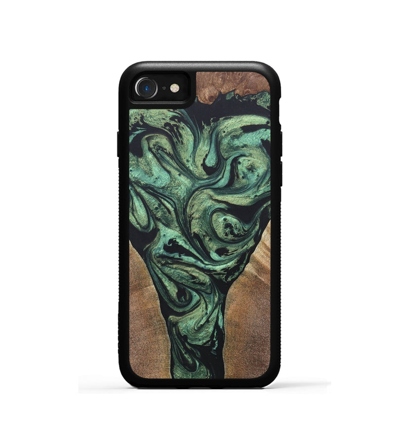 iPhone SE Wood+Resin Phone Case - Leonard (Mosaic, 687195)