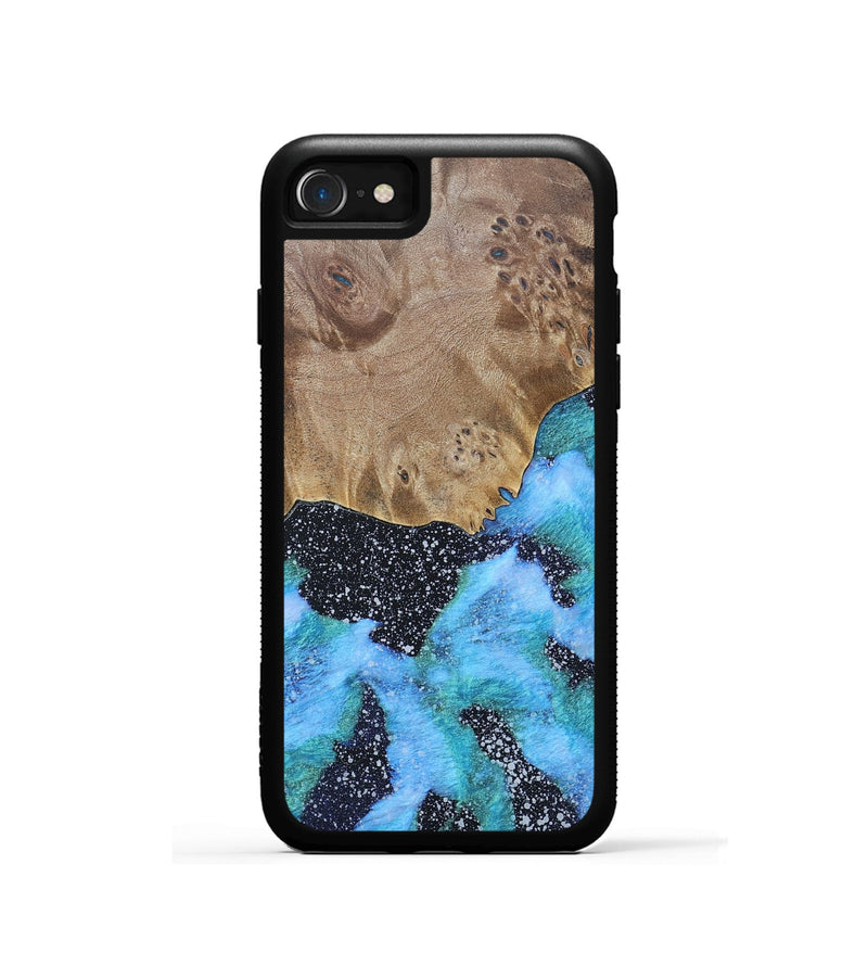 iPhone SE Wood+Resin Phone Case - John (Cosmos, 687610)