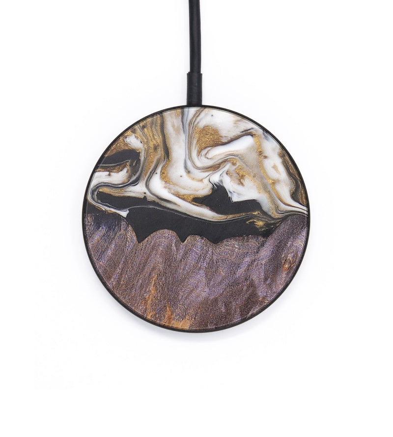 Circle Wood+Resin Wireless Charger - Maurice (Black & White, 687961)