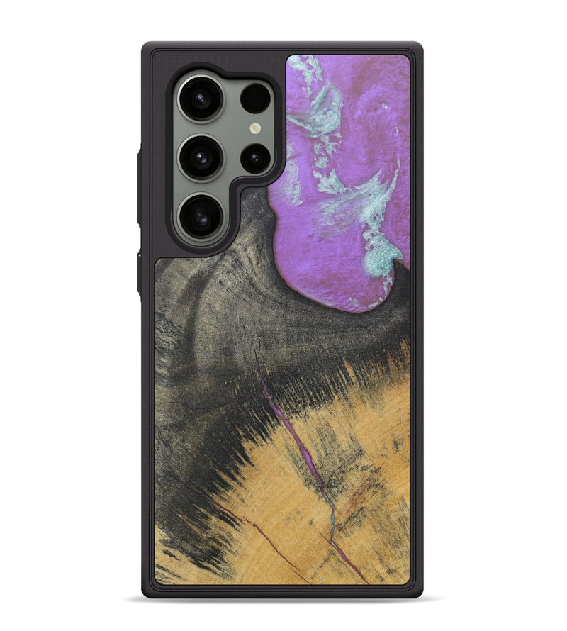 Galaxy S24 Ultra Wood+Resin Phone Case - Albert (Wood Burl, 688378)