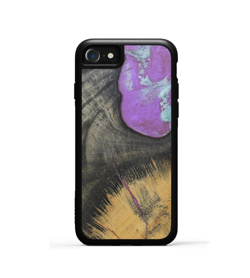 iPhone SE Wood+Resin Phone Case - Albert (Wood Burl, 688378)