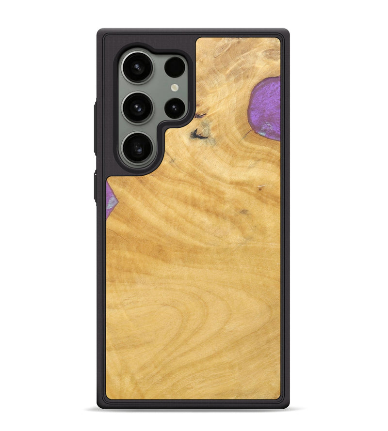 Galaxy S24 Ultra Wood+Resin Phone Case - Hector (Wood Burl, 688386)