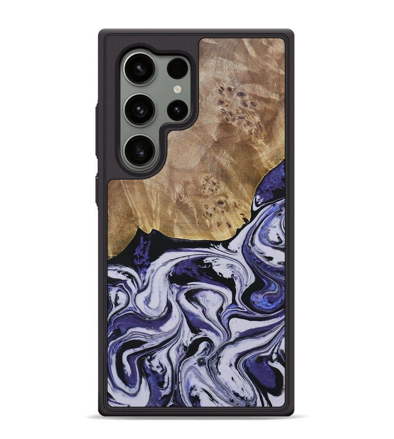 Galaxy S24 Ultra Wood+Resin Phone Case - Carlton (Purple, 688995)
