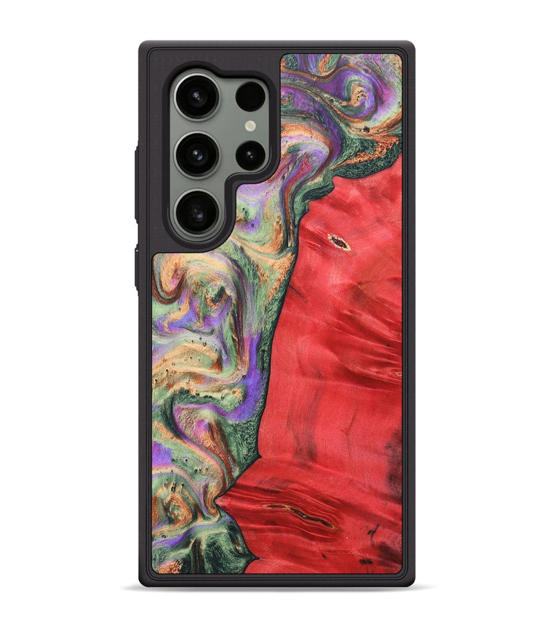 Galaxy S24 Ultra Wood+Resin Phone Case - Juan (Green, 689261)