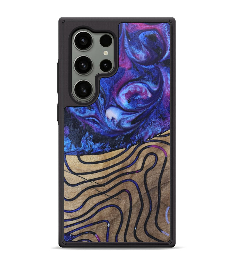 Galaxy S24 Ultra Wood+Resin Phone Case - Latoya (Pattern, 689289)
