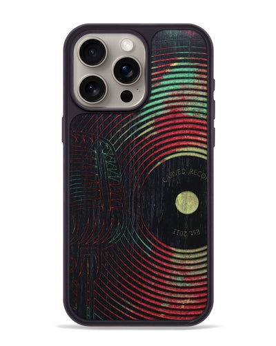 iPhone 15 Pro Max Wood+Resin Phone Case - Scarlet (Reggae, 689426)