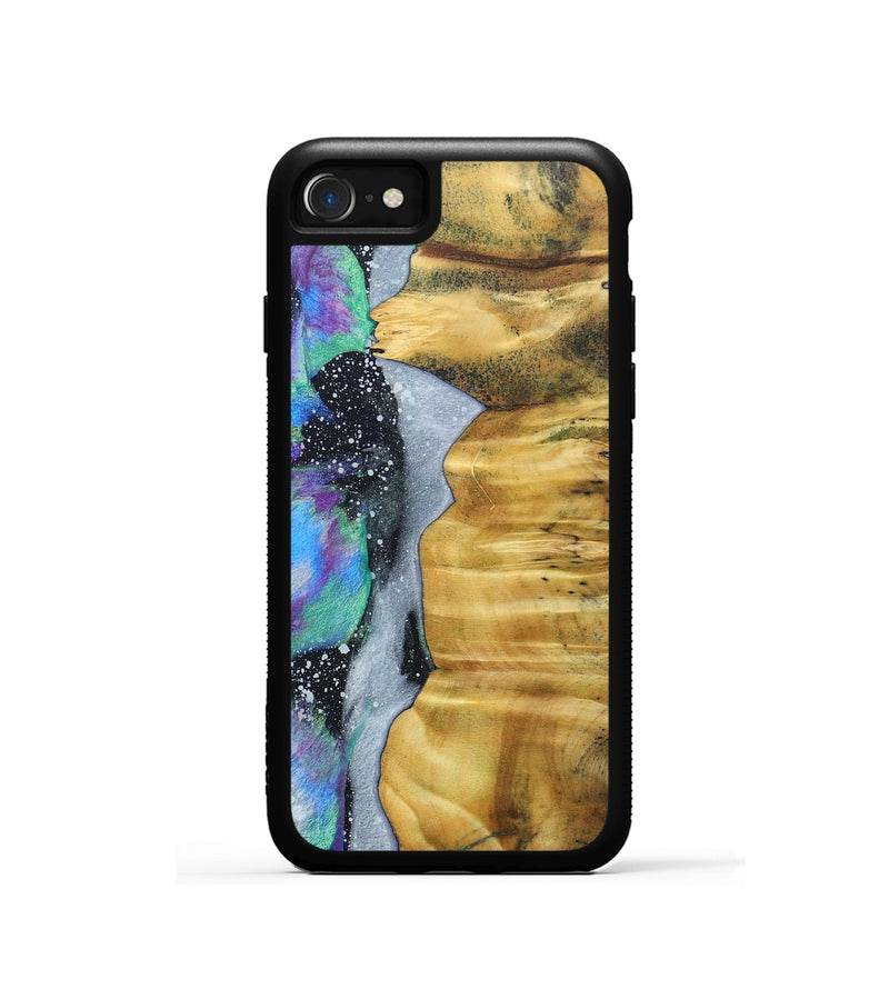 iPhone SE Wood+Resin Phone Case - Paris (Cosmos, 689597)