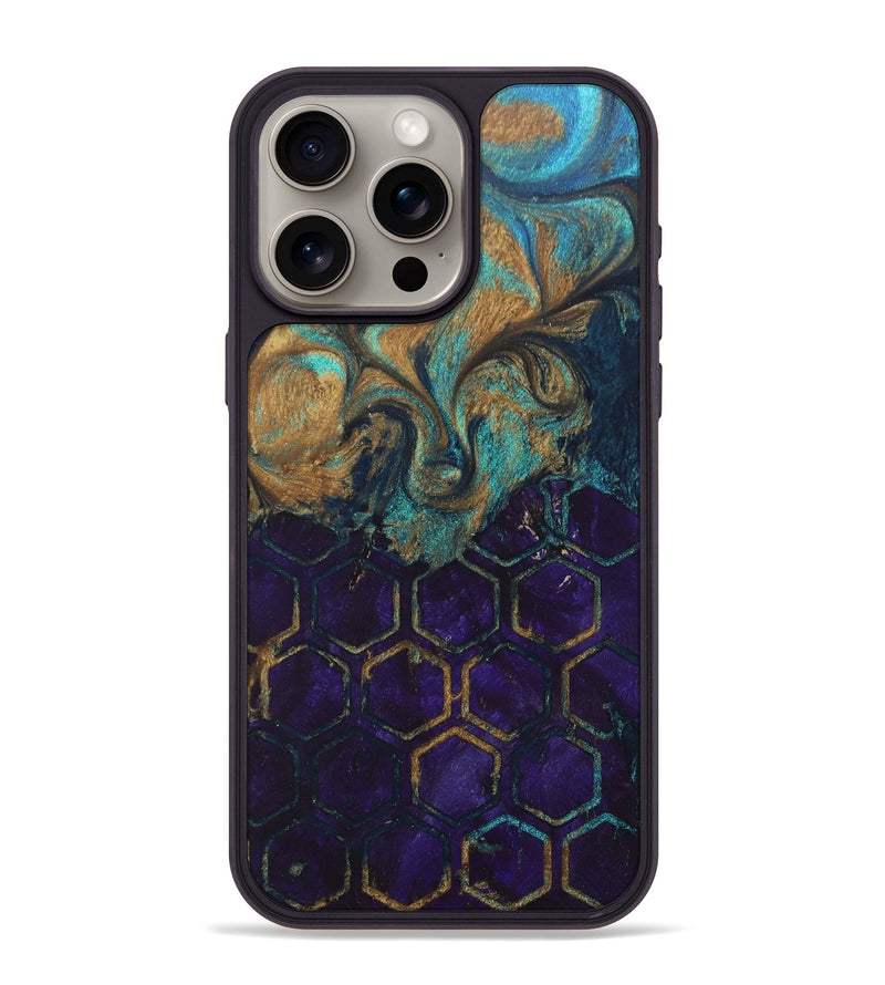 iPhone 15 Pro Max Wood+Resin Phone Case - Dorothy (Pattern, 689850)
