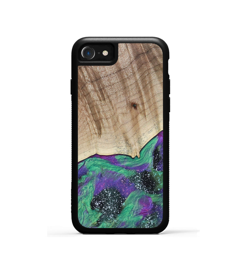 iPhone SE Wood+Resin Phone Case - Robbie (Cosmos, 689871)
