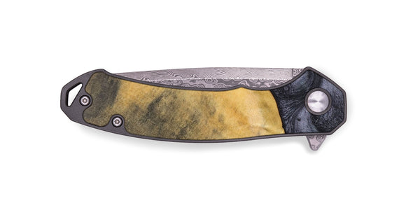 EDC Wood+Resin Pocket Knife - Jewell (Pure Black, 689943)