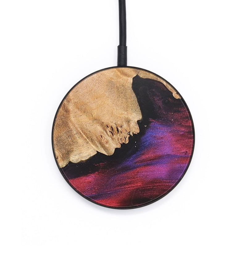 Circle Wood+Resin Wireless Charger - Alvin (Red, 690817)
