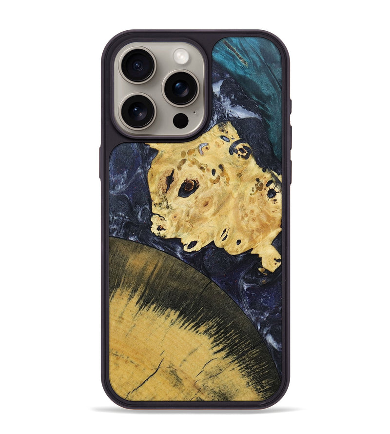 iPhone 15 Pro Max Wood+Resin Phone Case - Joanne (Mosaic, 691275)