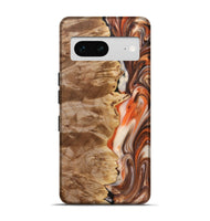 Pixel 7 Wood+Resin Live Edge Phone Case - Hilary (Red, 691999)