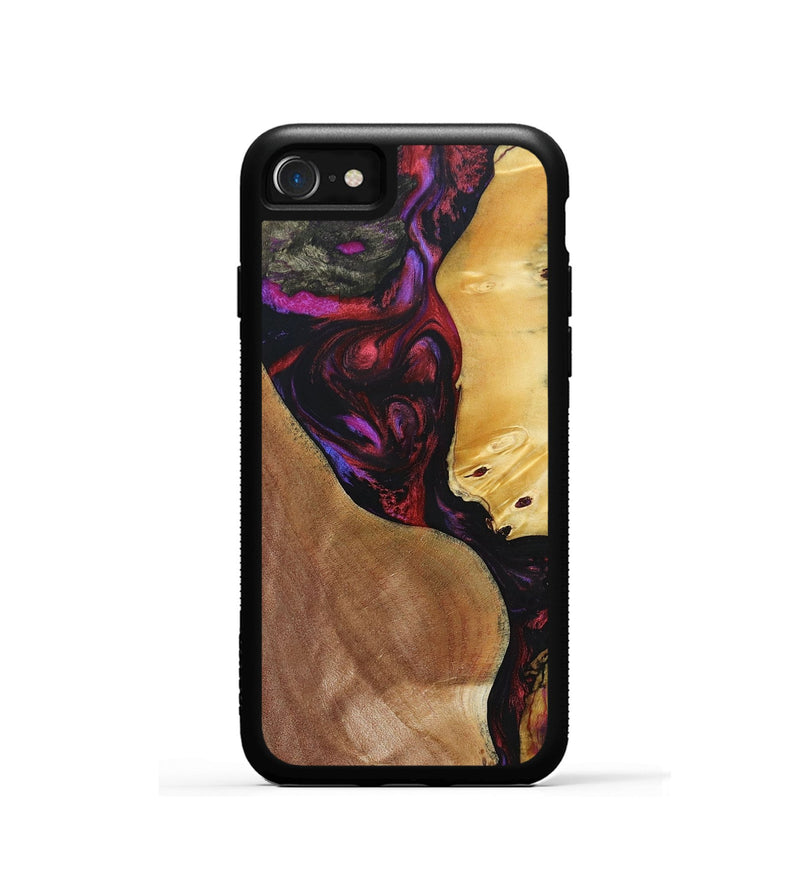 iPhone SE Wood+Resin Phone Case - Celeste (Mosaic, 692085)