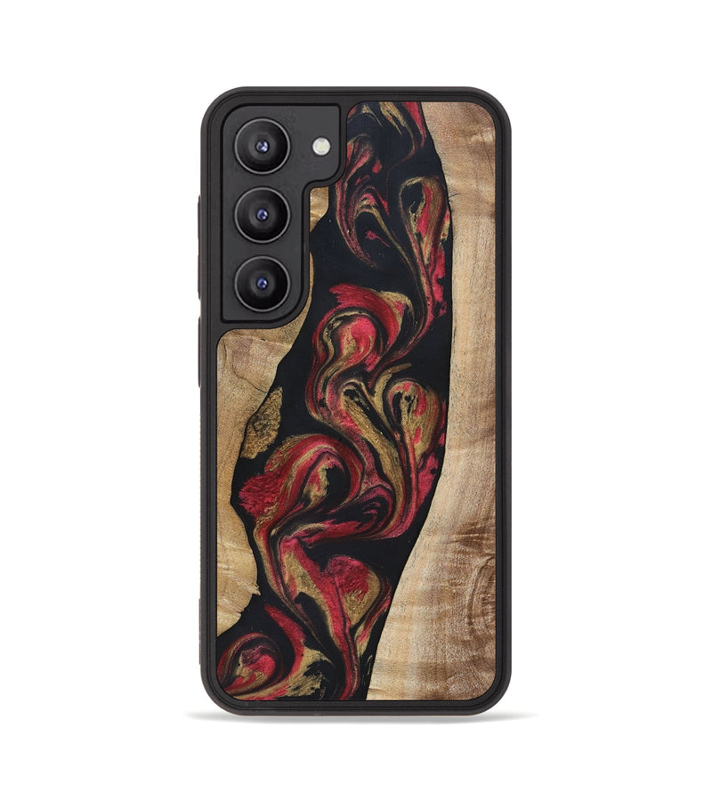 Galaxy S23 Wood+Resin Phone Case - Arthur (Red, 692942)