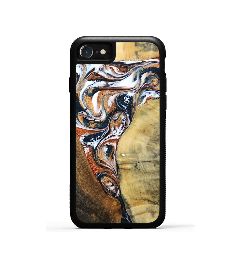 iPhone SE Wood+Resin Phone Case - Fabian (Mosaic, 693455)